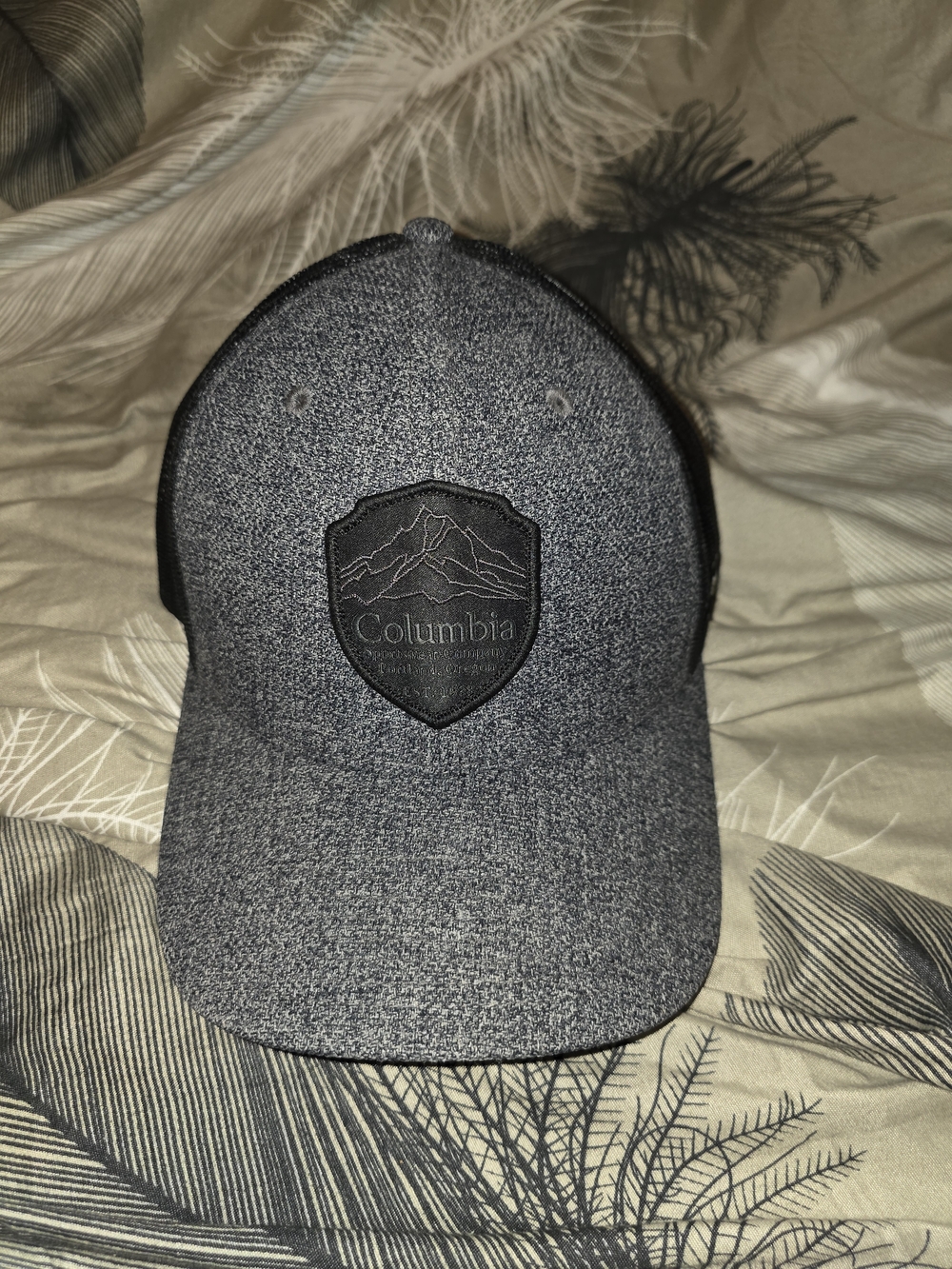 Columbia Heather Gray Patch Baseball Cap